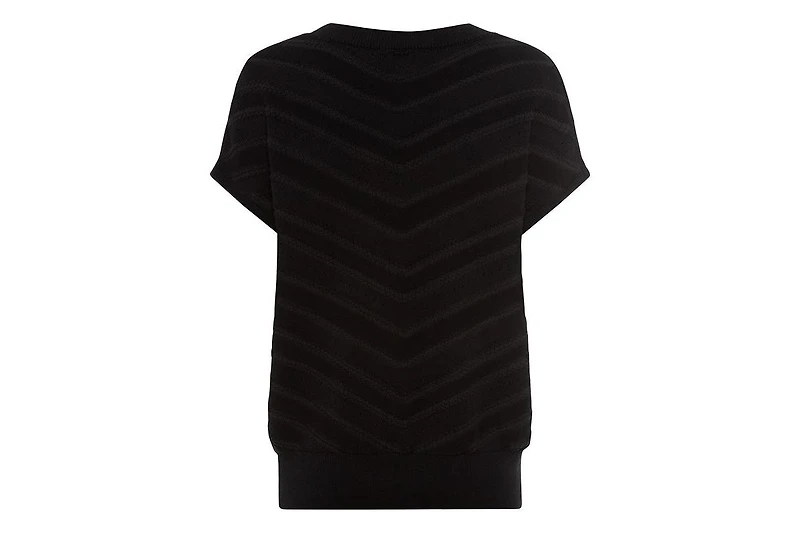 Olsen Women's Stitch Interest Sleeve Sweater
