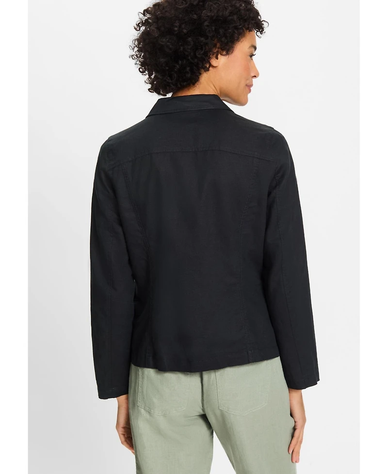 Olsen Women's Cotton Linen Blazer