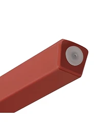 5-Piece Outdoor Resin Square Patio Dining Table Set with Modern Stackable Patio Dining Chairs