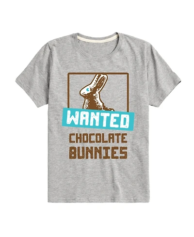 Hybrid Toddler Boys Wanted Chocolate Bunnies Easter Graphic T-Shirt