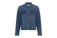 Olsen Women's Collarless Denim Jacket