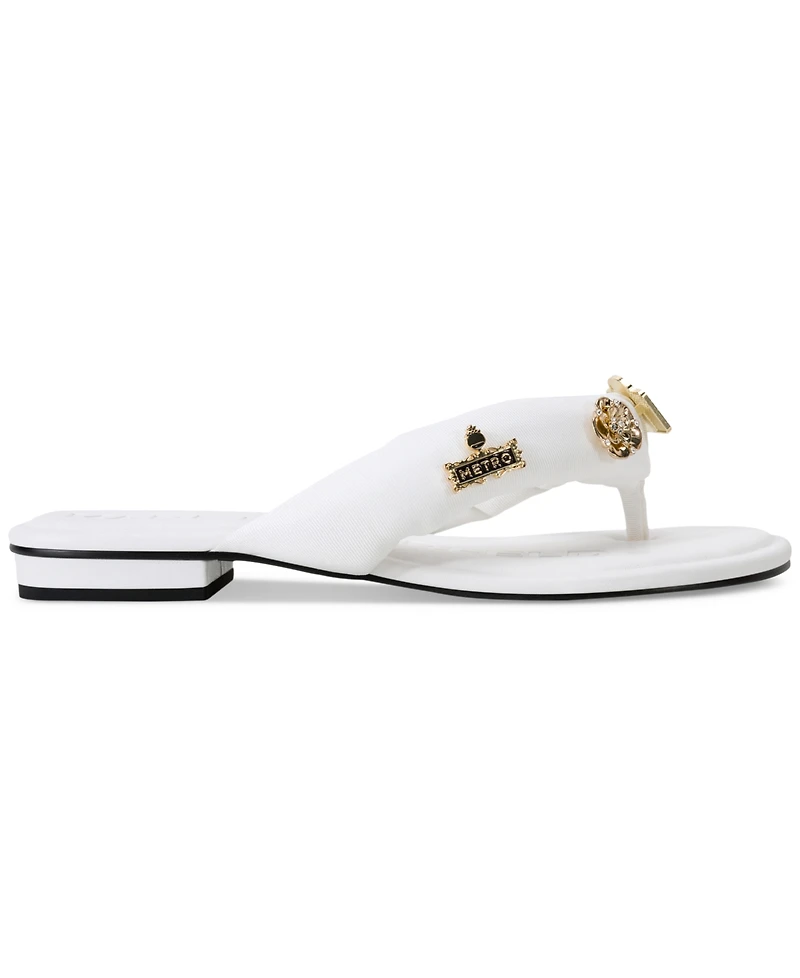 Karl Lagerfeld Paris Women's Ceejay Rue Embellished Sandals