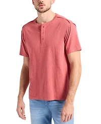 Men's Kitform Short Sleeve Speckled Jersey Henley