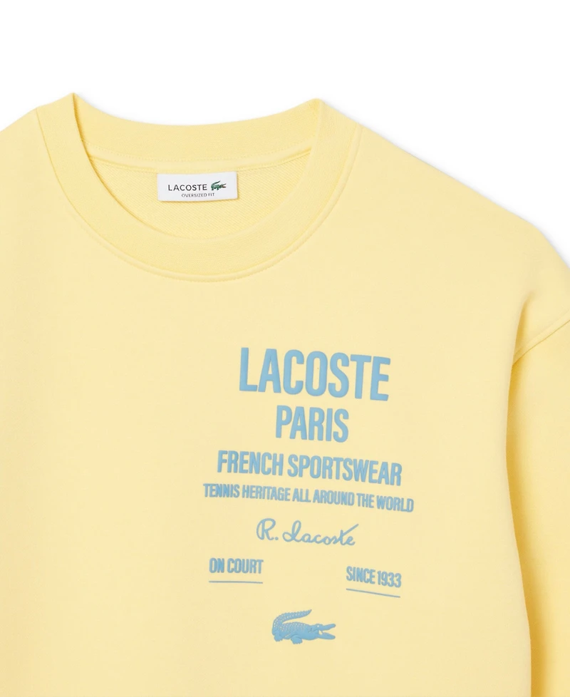 Lacoste Usa Women's Oversized Crewneck Sweatshirt