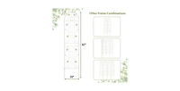 2 Pack - 7-ft Galvanized Steel Outdoor Garden Trellis in Metal Finish