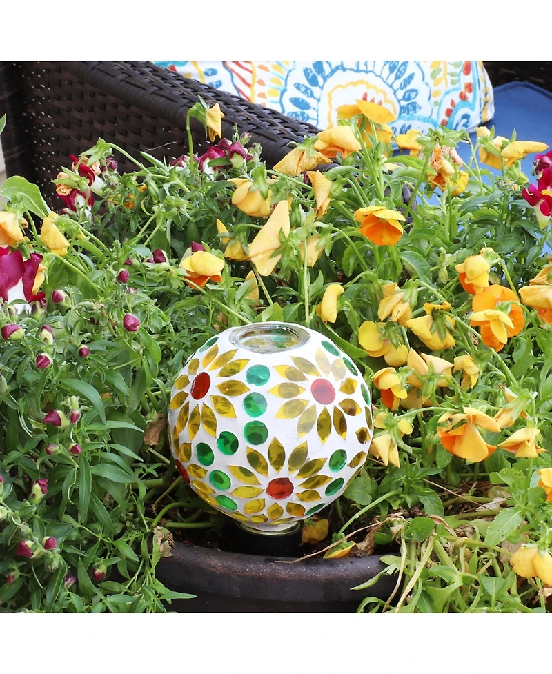 Glass Mosaic Watering Globe for Plants and Flowers