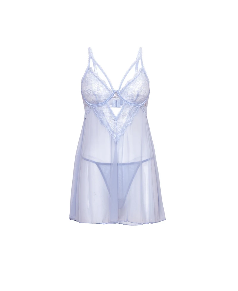 Oh La Cheri Women's Elsie Sheer Babydoll