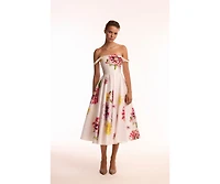 Milla Women's Tea-length floral dress