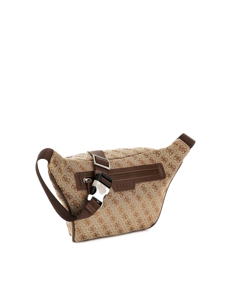 Guess Men's Milano Maxi Bum Bag with Front Pocket