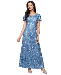 Alex Evenings Petite Embellished Lace Gown