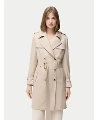 Gobi Cashmere Women's Double Breasted Cashmere Trench Coat