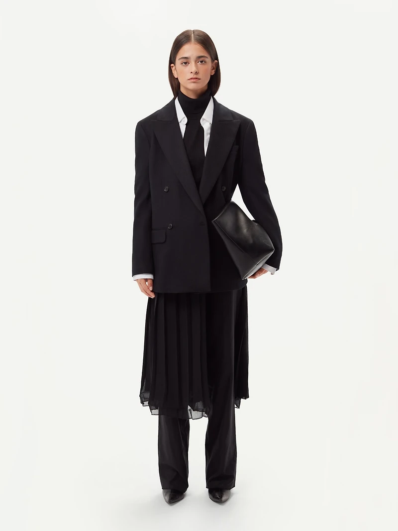 Gobi Cashmere Double-Breasted Cashmere Blazer