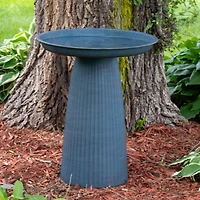 Gleeful Garden Metal Outdoor Bird Bath