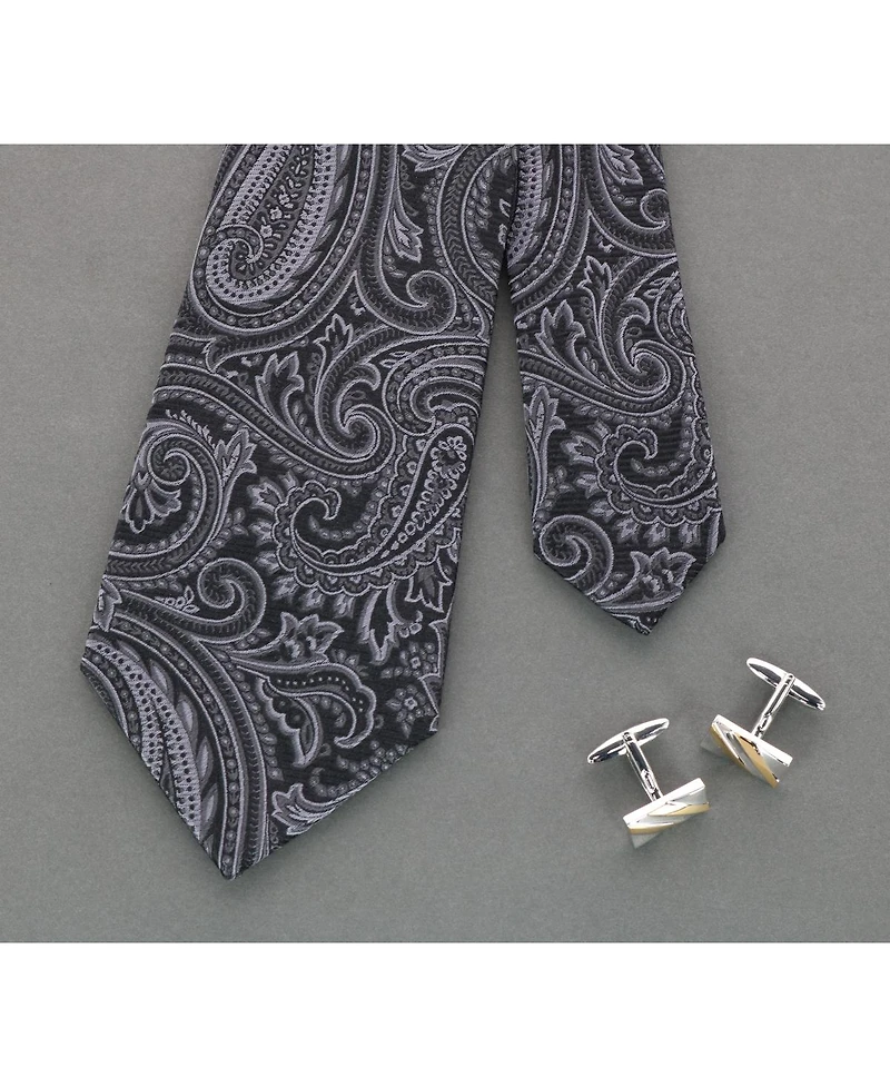Trafalgar Men's Sobee Paisley Silk Necktie