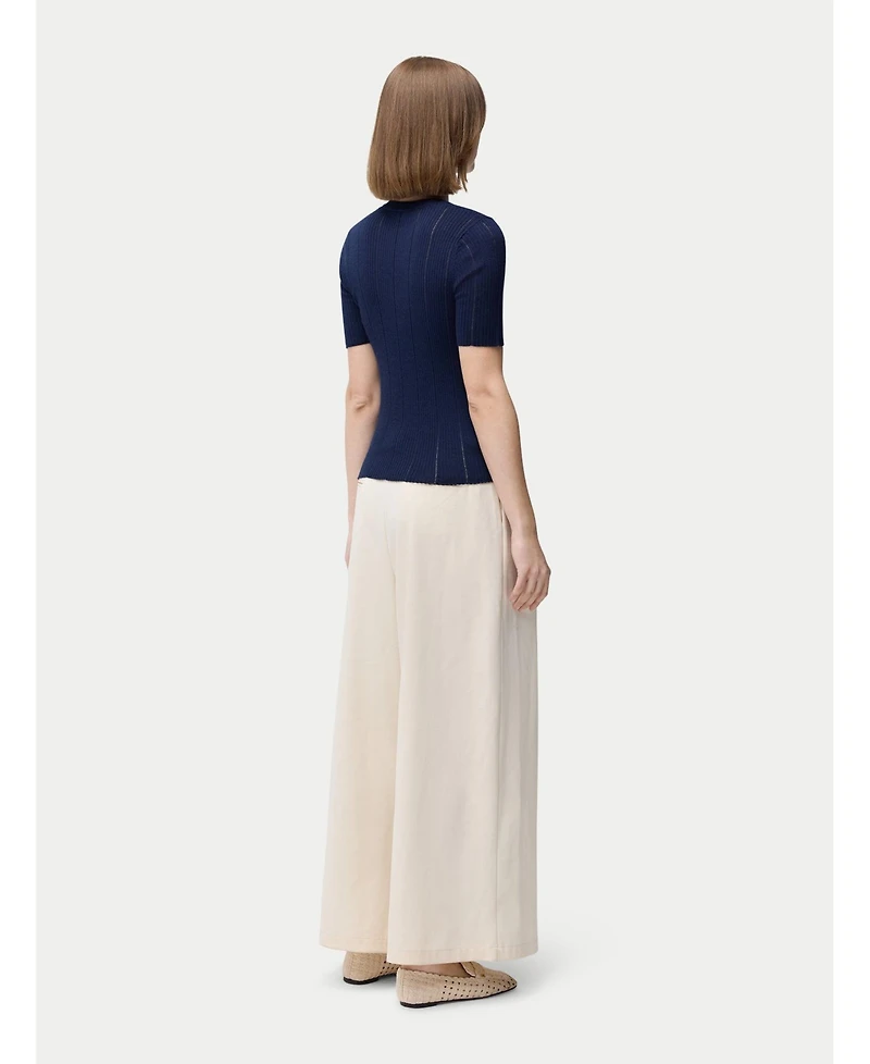 Gobi Cashmere Women's Ajour-Knit Silk Top
