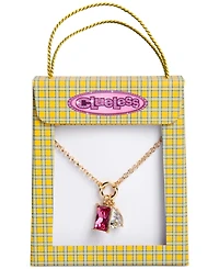 Clueless Gold-Tone Mixed Stone 16" Pendant Necklace