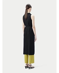 Gobi Cashmere Women's Sleeveless Silk Polo Dress