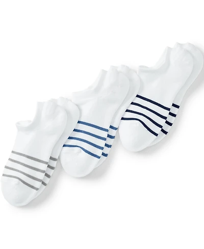 Lands' End Men's No Show Socks 3 Pack