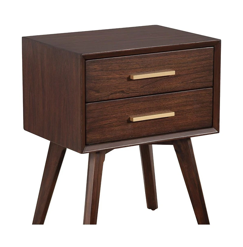 2-Drawer Nightstand for Bedroom Storage and Organization