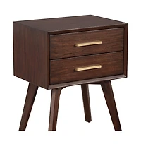 2-Drawer Nightstand for Bedroom Storage and Organization