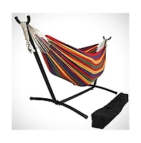 Regatta Stripe Two Person Hammock With Stand