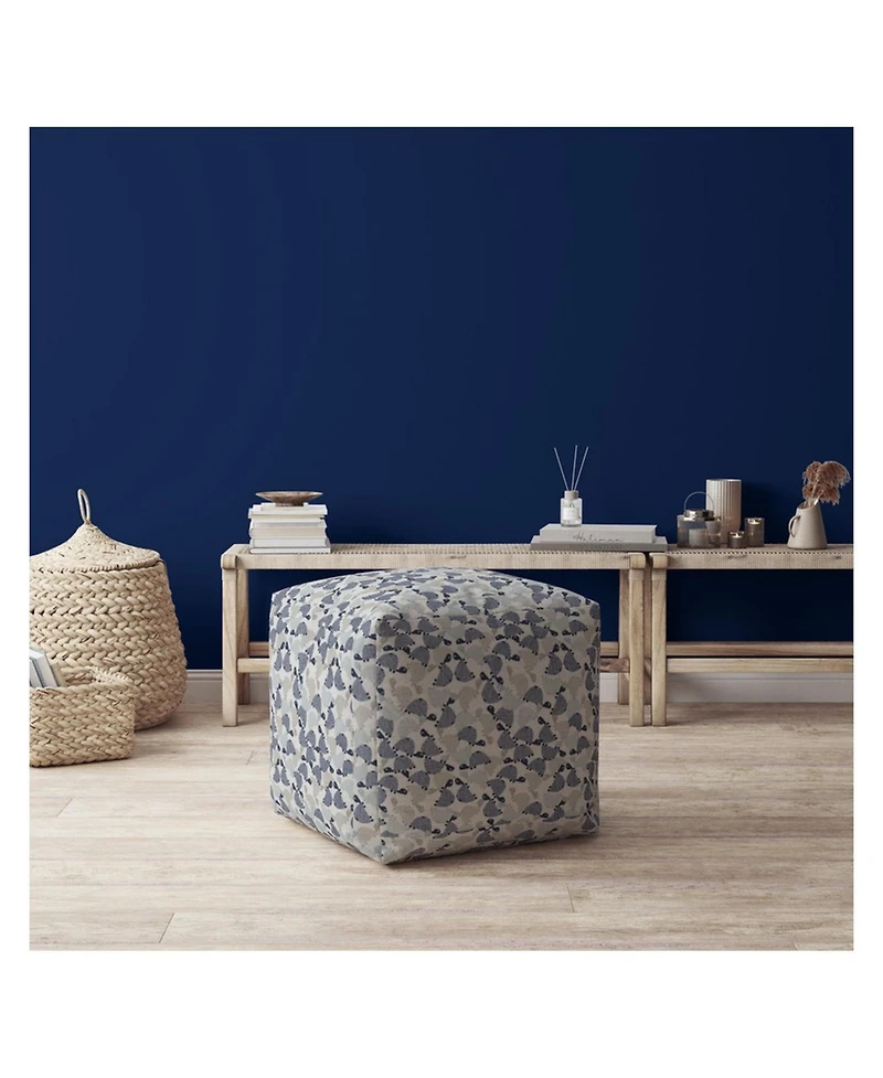 Handcrafted Cotton Turtle Pouf Ottoman for Cozy and Functional Decor