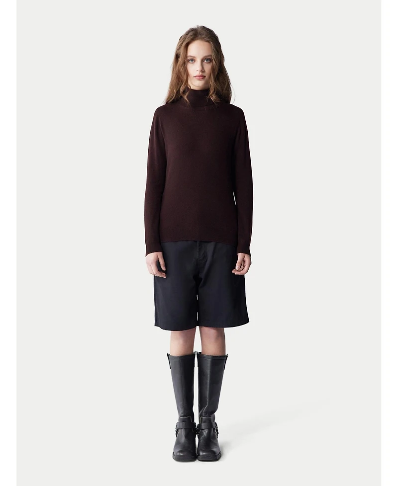 Gobi Cashmere Women's Essential Turtle Neck Sweater