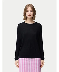 Gobi Cashmere Women's Silk Cashmere Textured Sweater