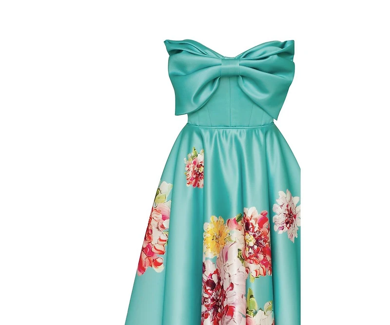 Milla Women's Playful floral midi dress with bow