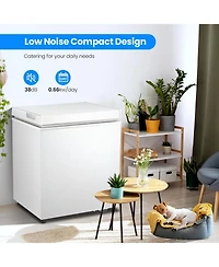 Zafro 1.8 Cu. Ft. Chest Freezer – This compact, freestanding freezer features a removable basket, adjustable temperature control, and a top-ope