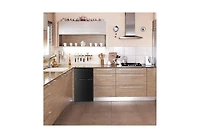 Zafro 3.2 cubic foot mini fridge with separate freezer compartment and double door design is perfect for a basement, apartment