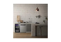 Zafro 26-Bottle Wine Cooler, 130-Can Beverage Fridge, Clear Glass Door, Quiet Compressor, Temp Adjustable, Freestanding Indoor Use, Mini Wine Cellar f