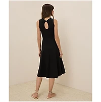 Pact Women's Organic Cotton Fit & Flare Keyhole Back Dress