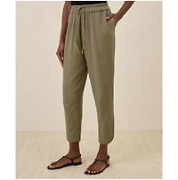 Pact Women's Organic Cotton Coastal Double Gauze Tapered Pull-On Pant