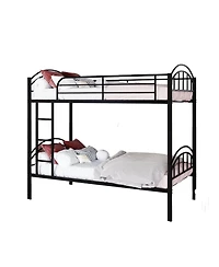 Heavy Duty Metal Bunk Bed with Noise-Free Design for Small Spaces