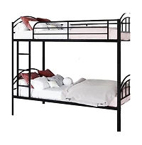 Heavy Duty Metal Bunk Bed with Noise-Free Design for Small Spaces