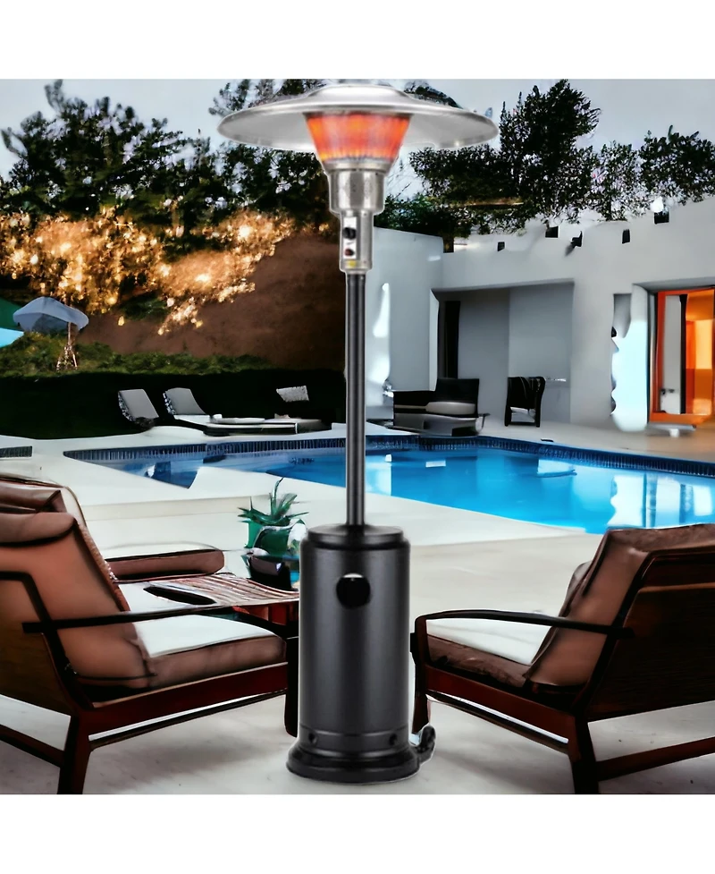 Cylindrical Pole 40000 Btu Propane Patio Heater for Decks and Patios