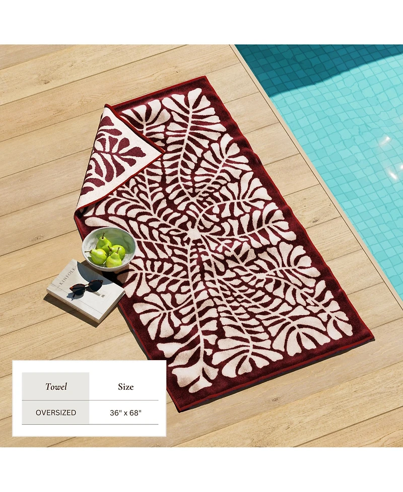 Linery & Co. 100% Cotton Oversized Summer Beach Towels