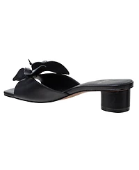 Linea Paolo Idalia | Flower Embellished Nappa Leather Slides