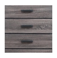 Solid Wood Five-Drawer Chest for Bedroom Storage and Organization