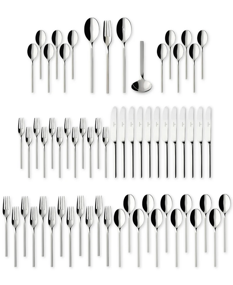 Villeroy & Boch New Wave 18/10 64 Pc. Flatware Set, Service for 12