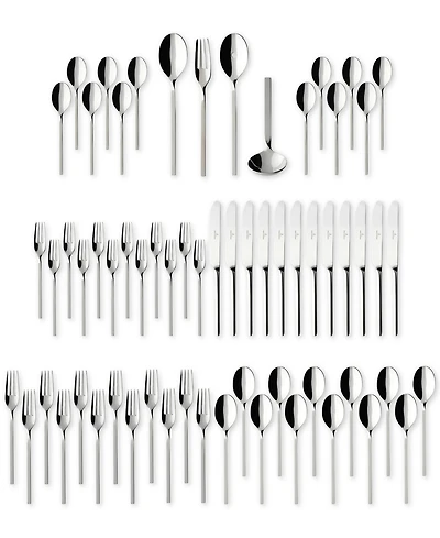 Villeroy & Boch New Wave 18/10 64 Pc. Flatware Set, Service for 12