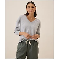 Pact Women's Organic Cotton Classic Fine Knit Relaxed Sweater