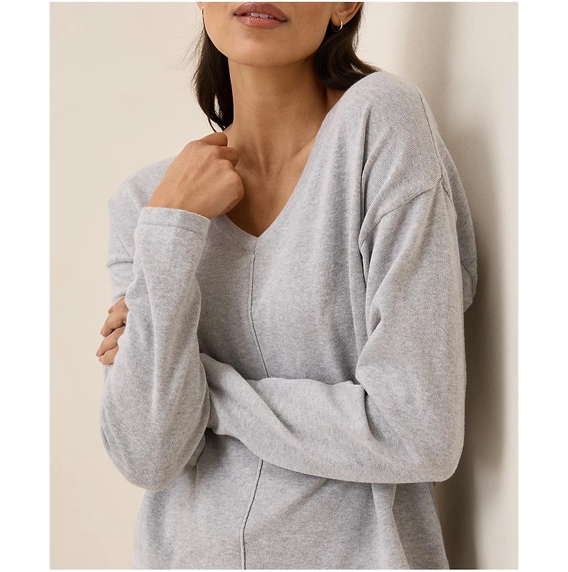 Pact Women's Organic Cotton Classic Fine Knit Relaxed Sweater