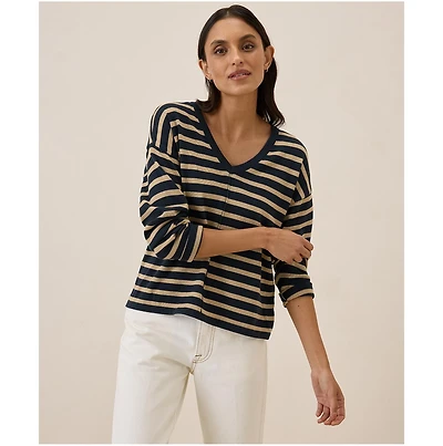 Pact Women's Organic Cotton Classic Fine Knit Relaxed Sweater