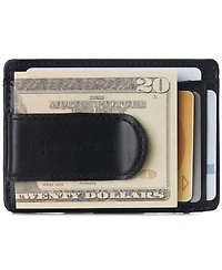Alpine Swiss Mens Rfid Safe Money Clip Minimalist Wallet Id Window Card Holder