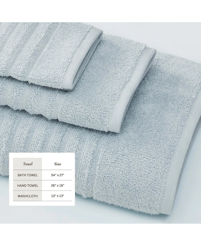 Linery & Co. Luxury 100% Combed Cotton 6-Piece Bath Towel Set