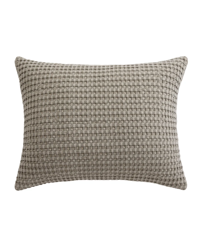 Levtex Mills Waffle Textured Decorative Pillow, 14" x 18"