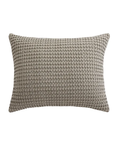 Levtex Mills Waffle Textured Decorative Pillow, 14" x 18"