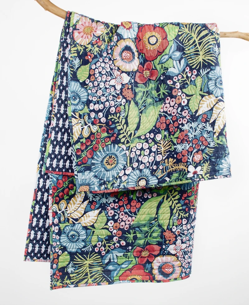 Levtex Night Garden Reversible Quilted Throw, 50" x 60"